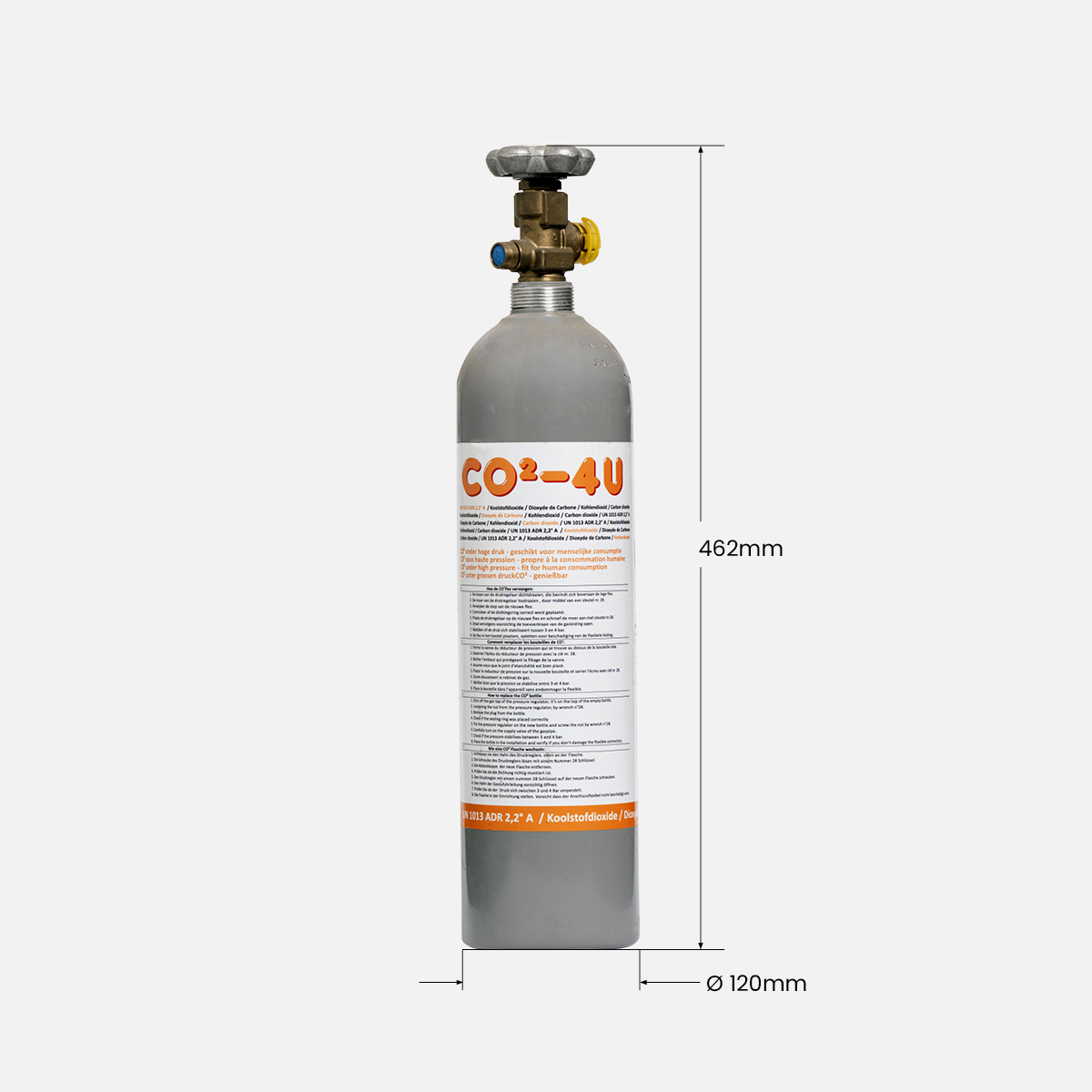 1,5 kg gas CO² voeding aluminium